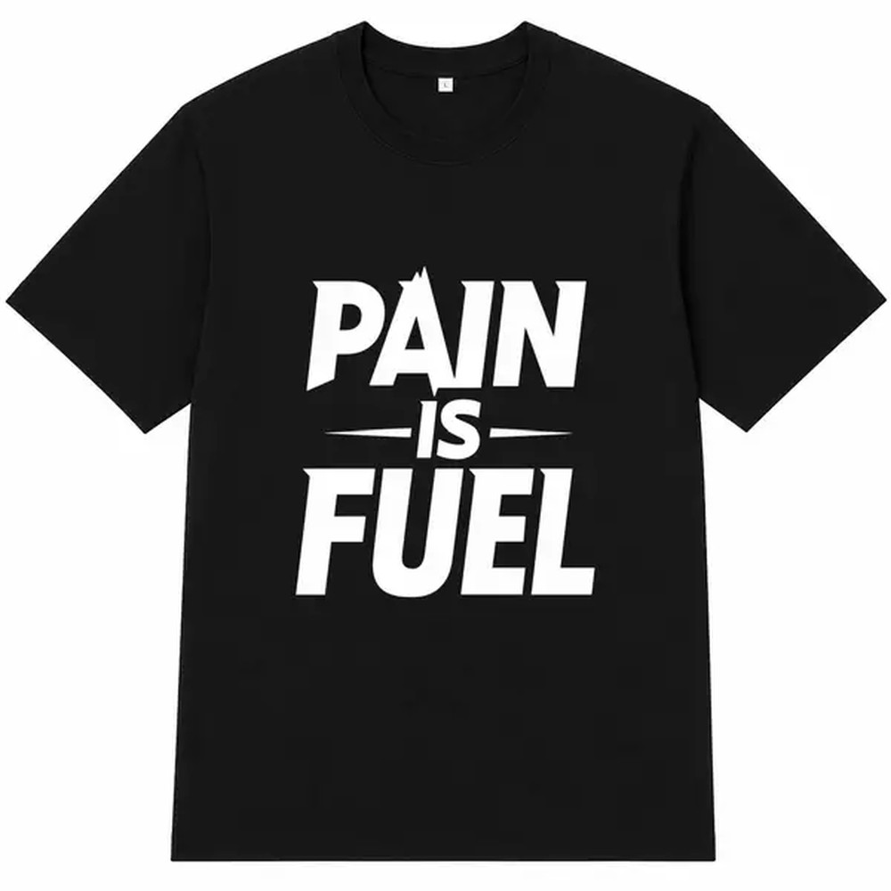 Fuel Fitness & Nutrition Oakbank - Camiseta con estampado de letras 'Pain