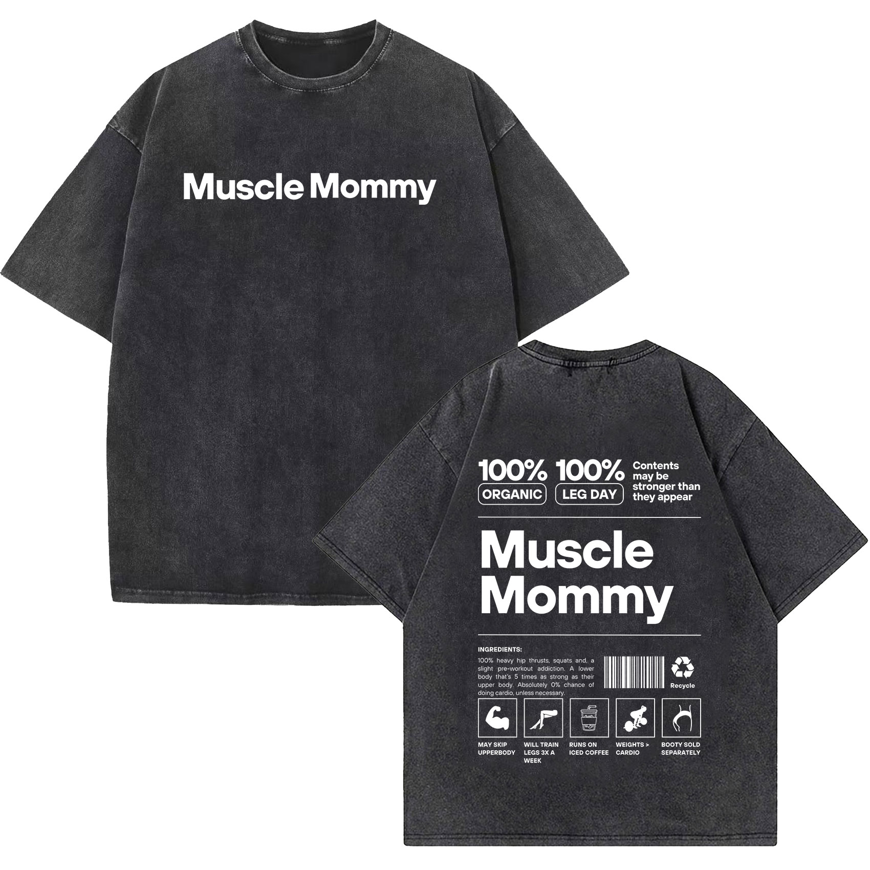 Nutrition Sports Fitness - Camiseta Vintage de Manga Corta con